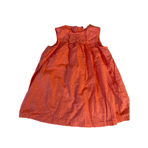 Girls' H&M Coral White Polka Dot Casual Dress 9-12 Months